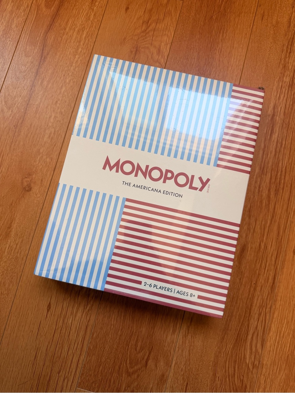 Monopoly The Americana Edition Board Game - Red and Light Blue